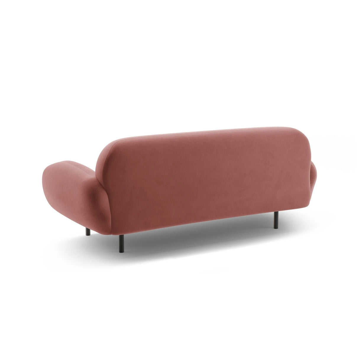 Poppy 2,5-Sitzer Sofa aus Samt (Casino Salmon) in Flamingo, 178x72 cm – Bild 5