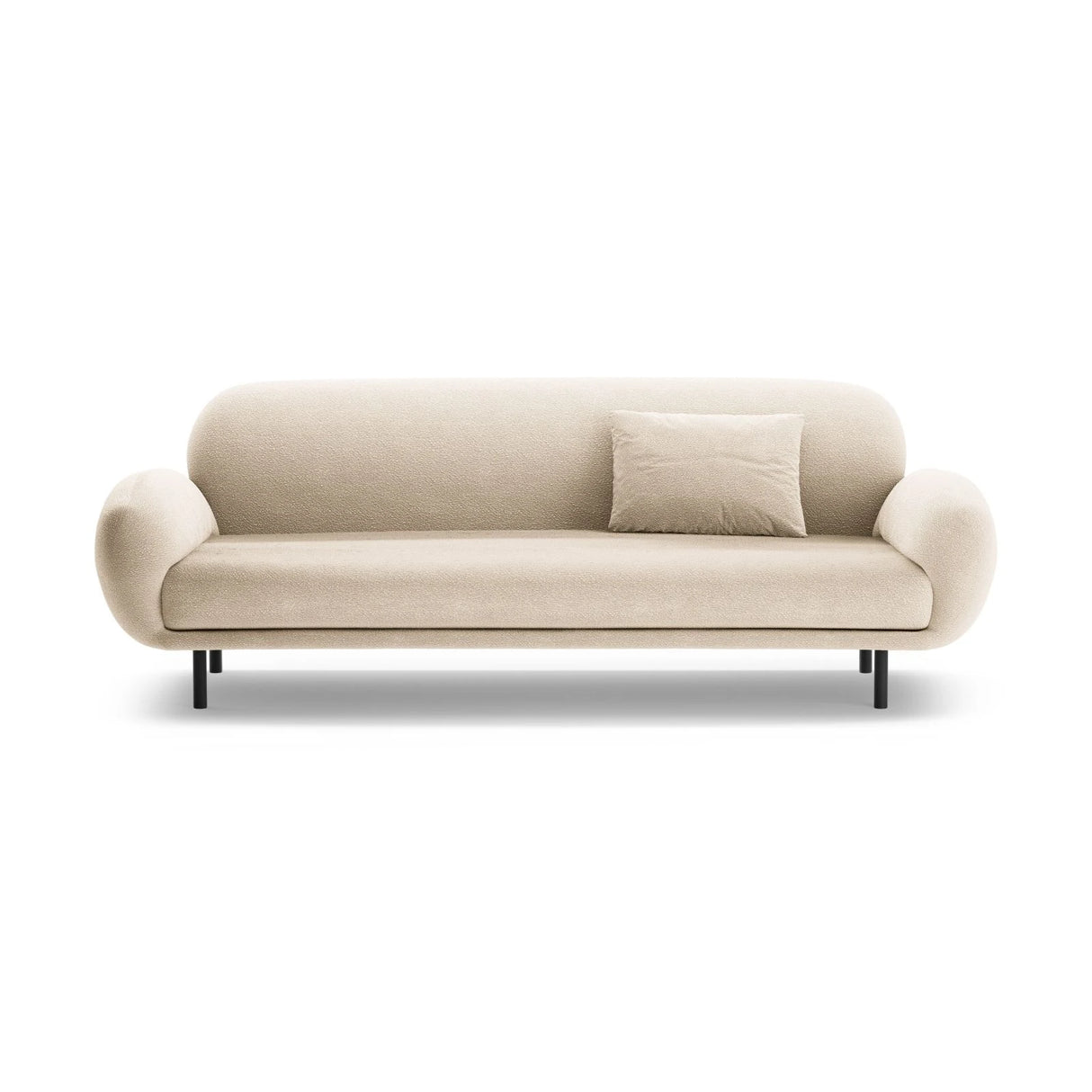 Poppy 3-Sitzer Sofa aus Boucle (Baloo 2074) in Beige, 208x72 cm – Bild 1