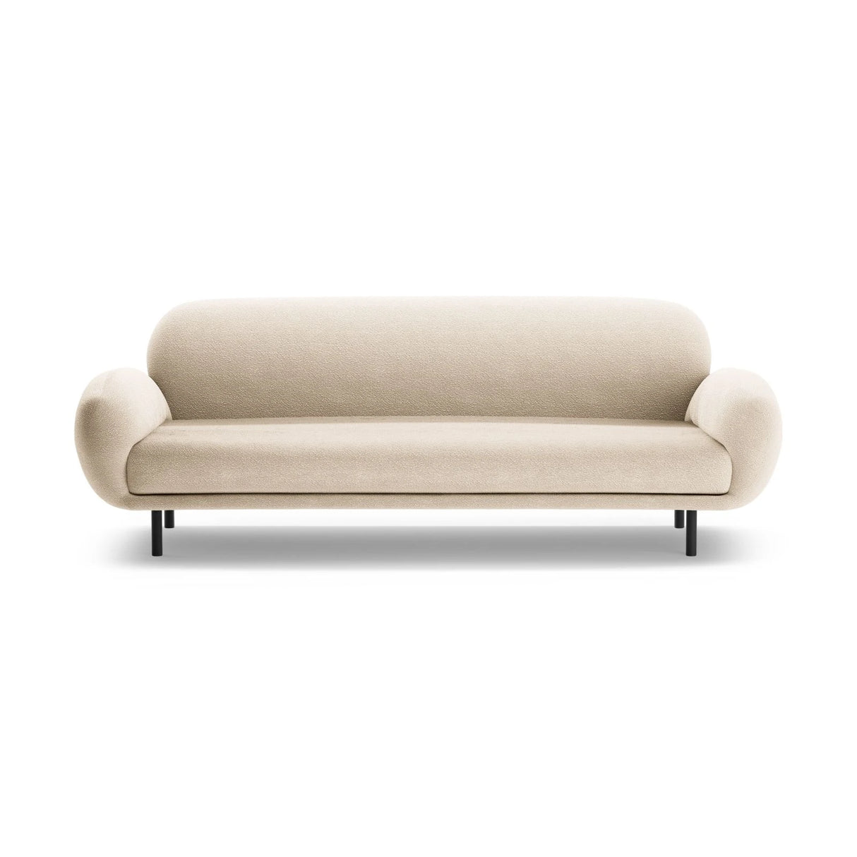 Poppy 3-Sitzer Sofa aus Boucle (Baloo 2074) in Beige, 208x72 cm – Bild 3