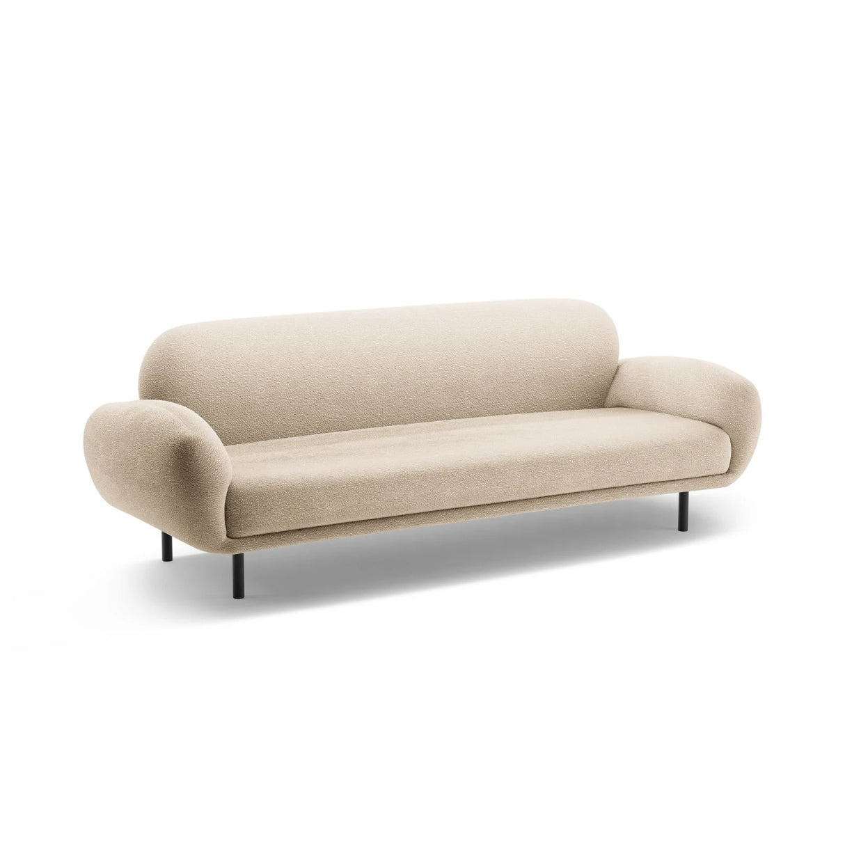 Poppy 3-Sitzer Sofa aus Boucle (Baloo 2074) in Beige, 208x72 cm – Bild 4