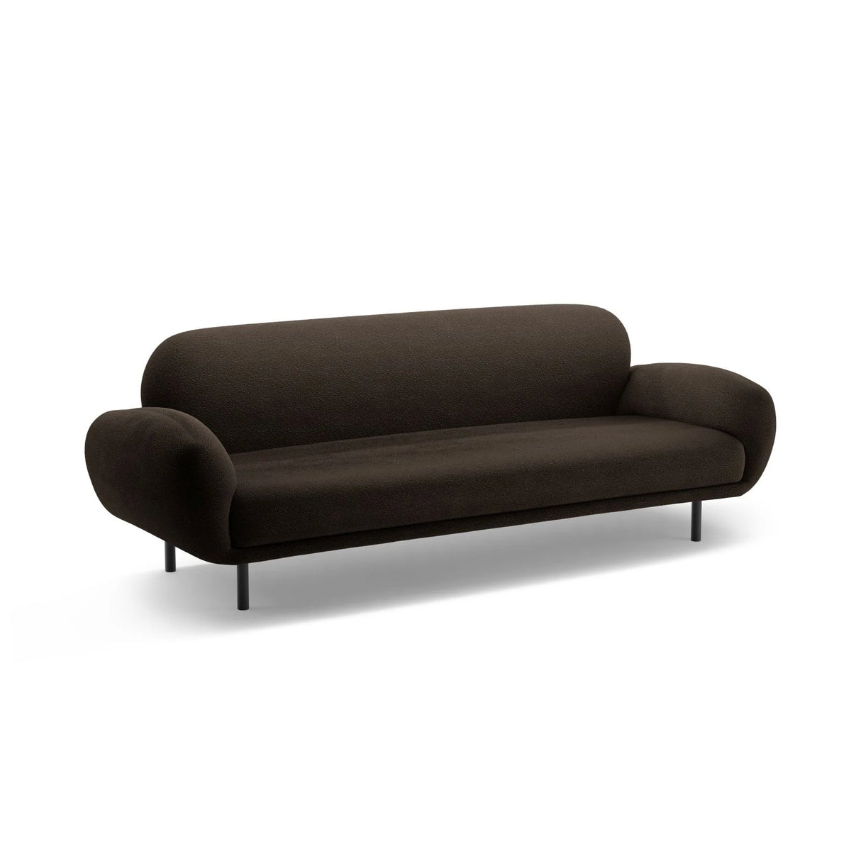 Poppy 3-Sitzer Sofa aus Boucle (Baloo 2081) in Braun, 208x72 cm – Bild 4