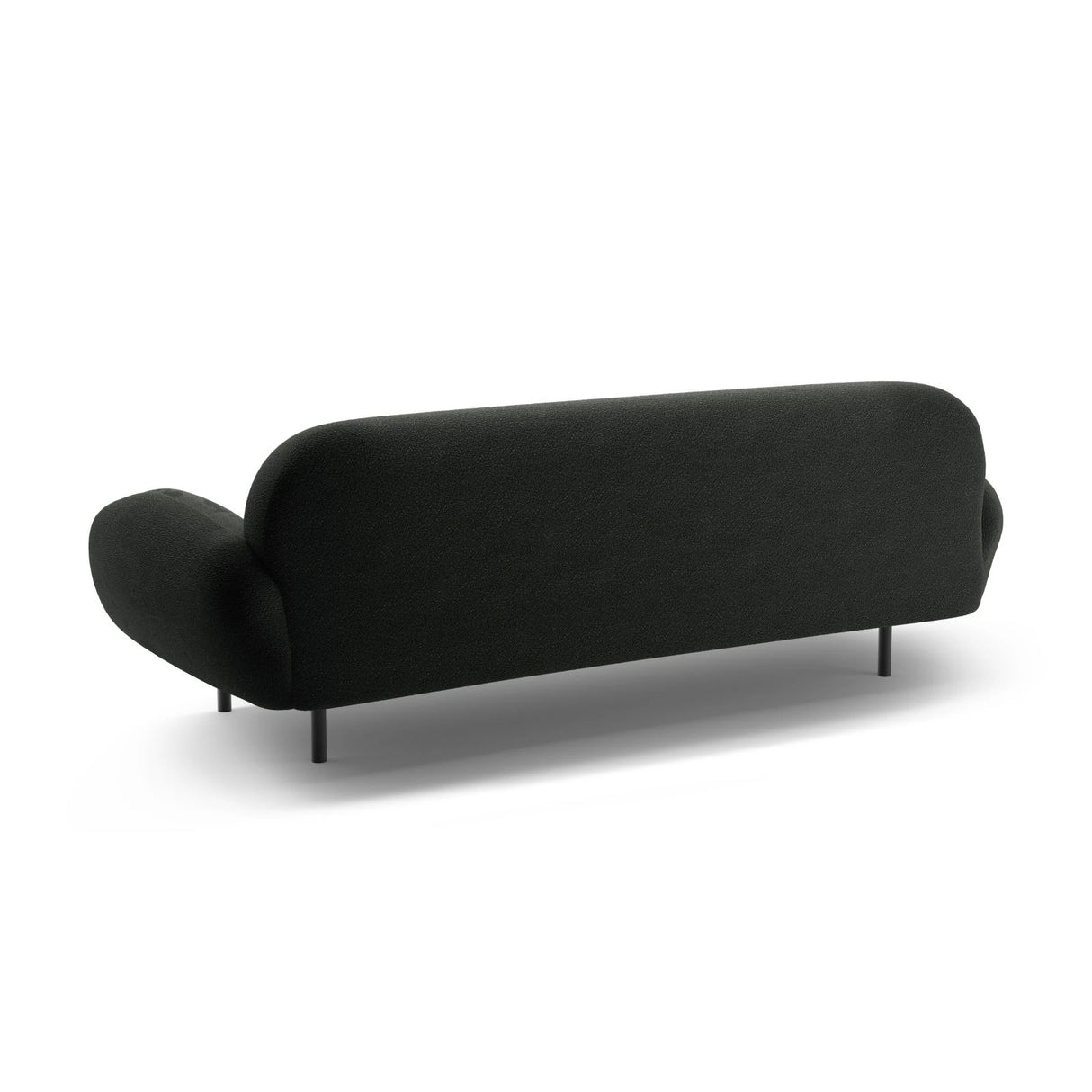 Poppy 3-Sitzer Sofa aus Boucle (Baloo 2082) in Schwarz, 208x72 cm – Bild 5