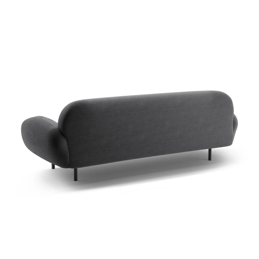 Poppy 3-Sitzer Sofa aus Boucle (Baloo 2083) in Dunkelgrau, 208x72 cm – Bild 5