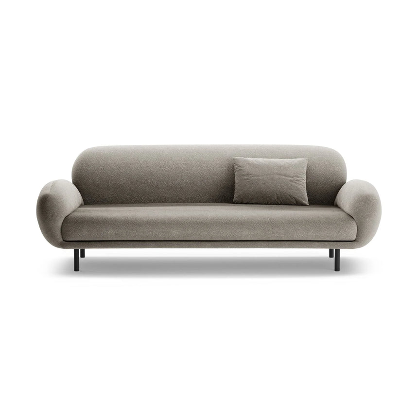 Poppy 3-Sitzer Sofa aus Boucle (Baloo 2084) in Grau, 208x72 cm – Bild 1