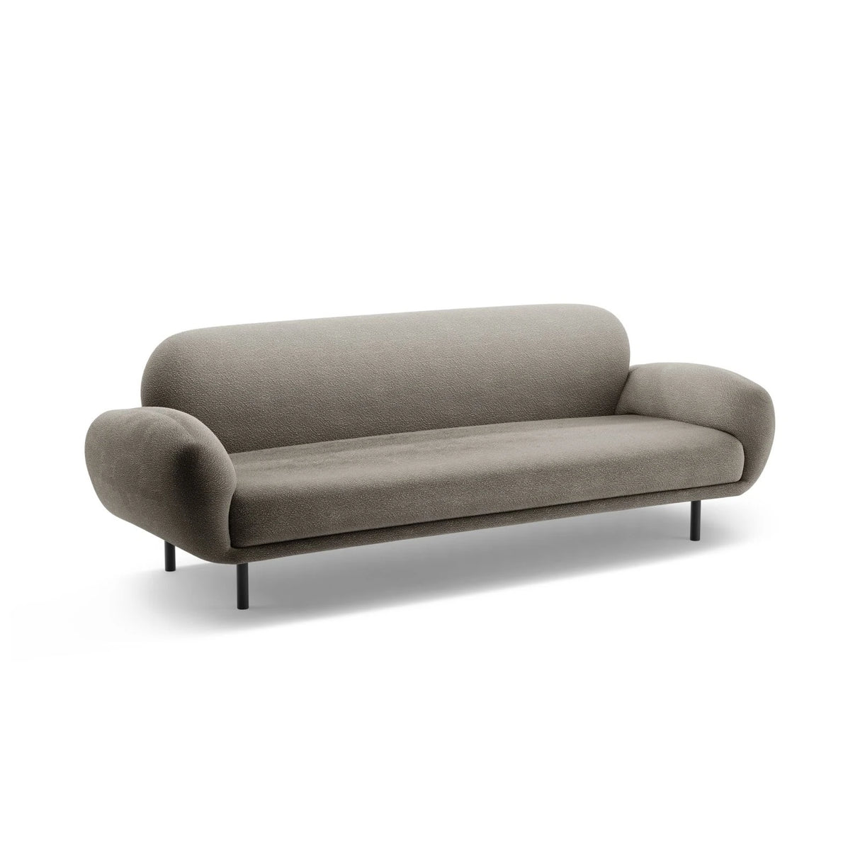 Poppy 3-Sitzer Sofa aus Boucle (Baloo 2084) in Grau, 208x72 cm – Bild 4