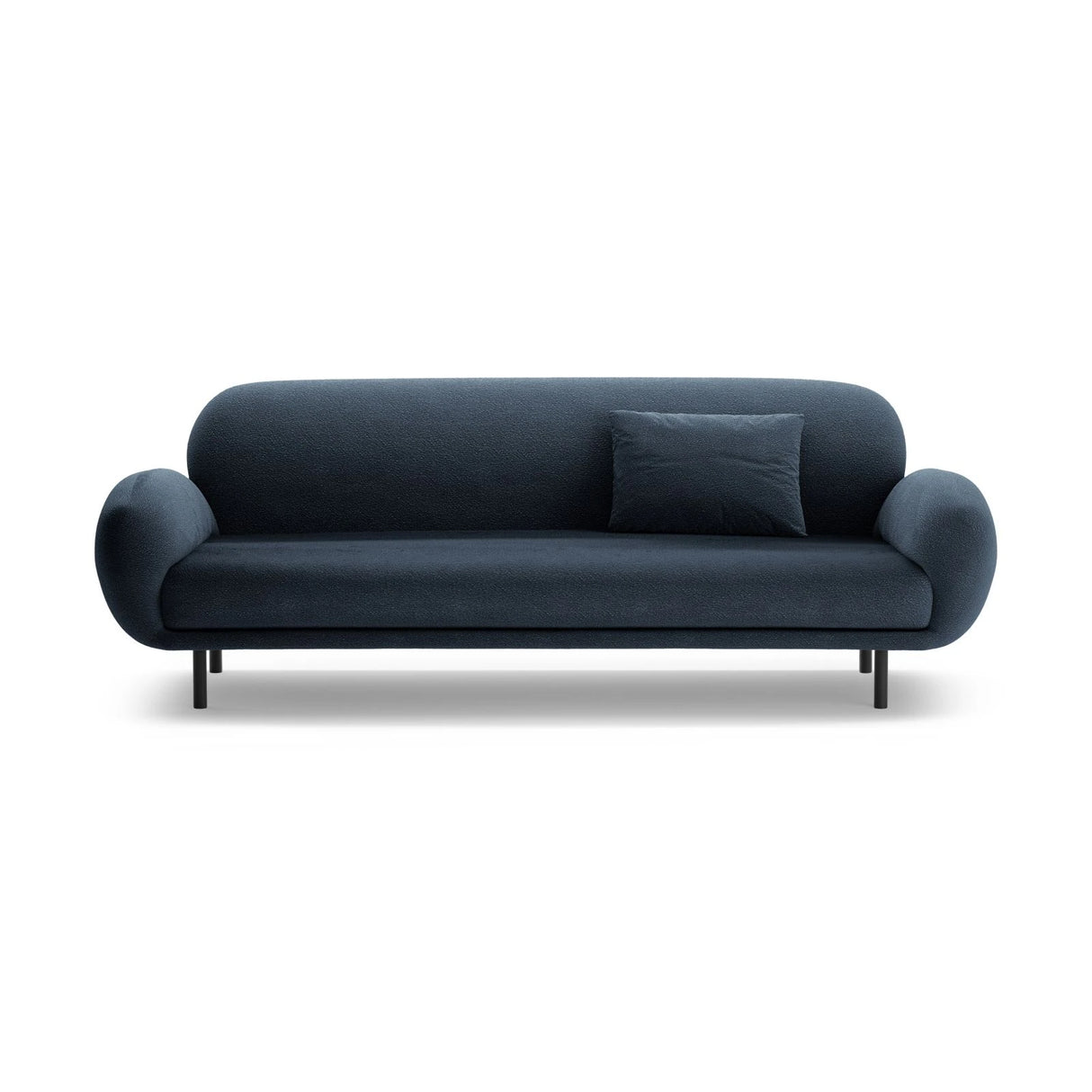 Poppy 3-Sitzer Sofa aus Boucle (Baloo 2088) in Dunkelblau, 208x72 cm – Bild 1