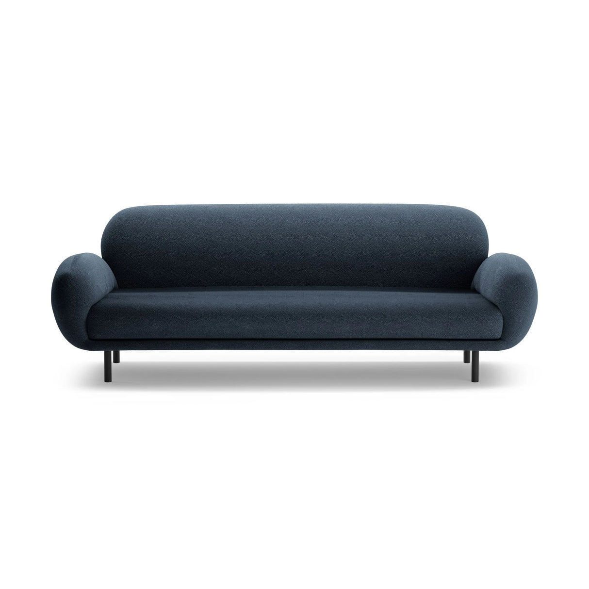 Poppy 3-Sitzer Sofa aus Boucle (Baloo 2088) in Dunkelblau, 208x72 cm – Bild 3