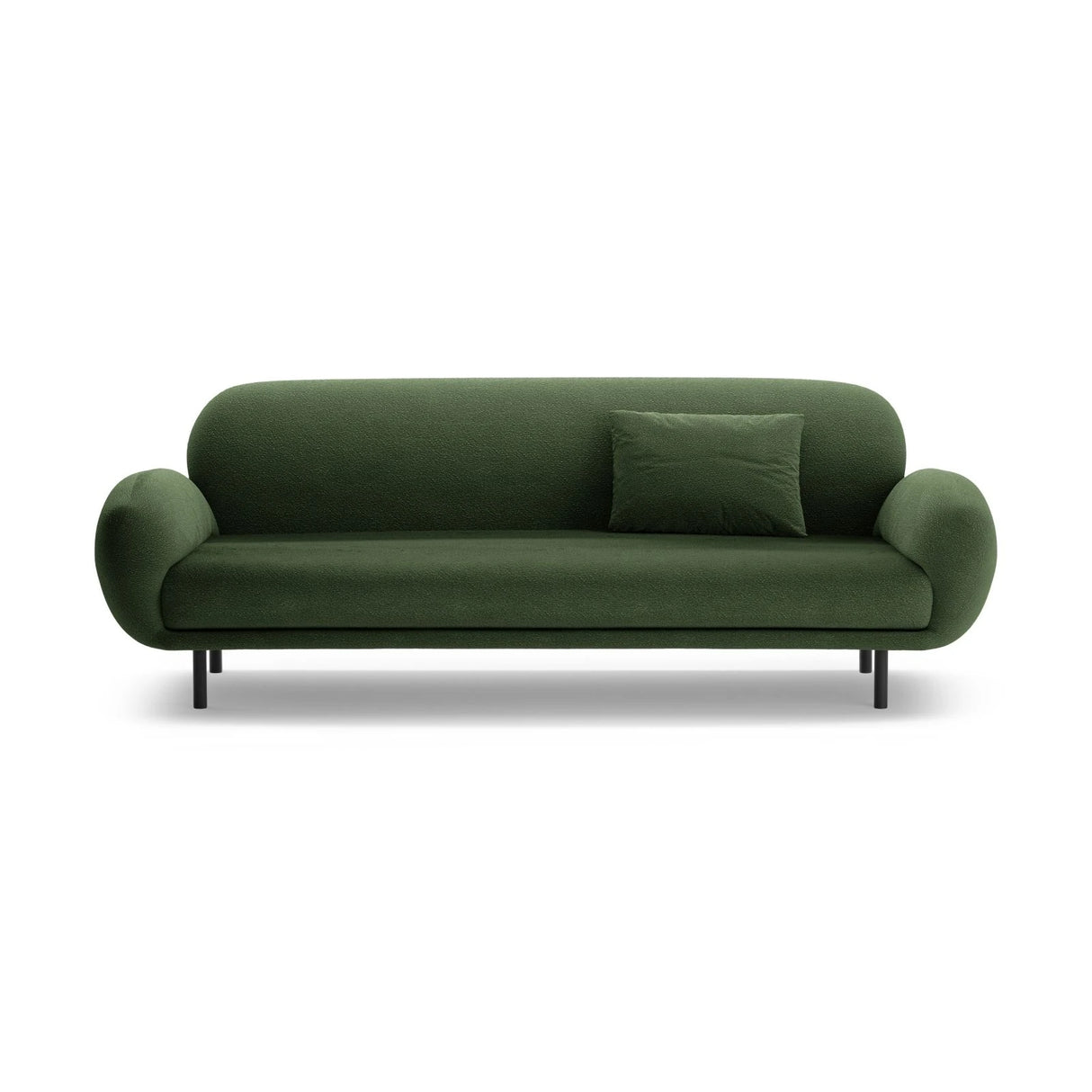 Poppy 3-Sitzer Sofa aus Boucle (Baloo 2089) in Grün, 208x72 cm – Bild 1