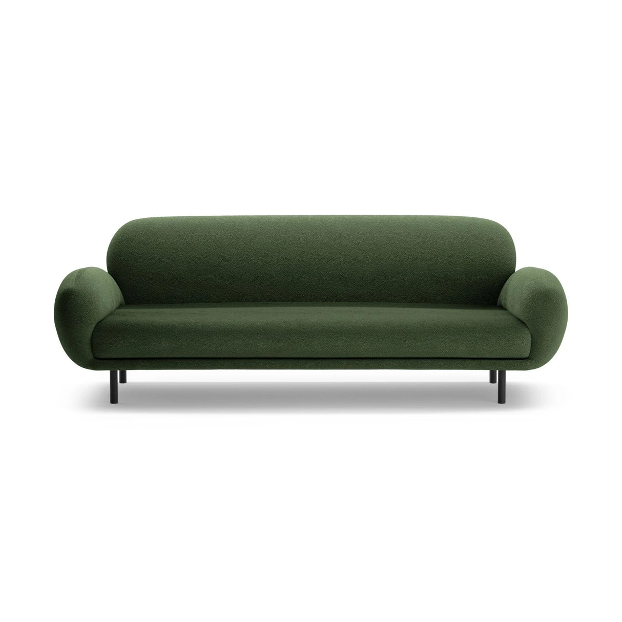 Poppy 3-Sitzer Sofa aus Boucle (Baloo 2089) in Grün, 208x72 cm – Bild 3