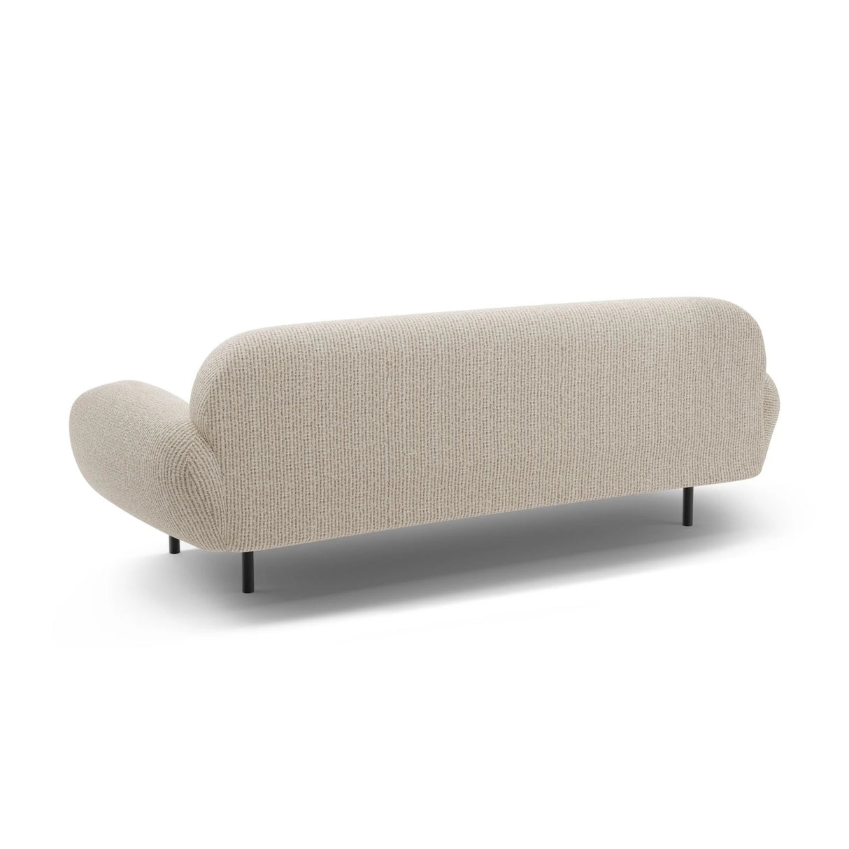 Poppy 3-Sitzer Sofa aus Chenille (SILENCIO 06) in Leichtes Beige, 208x72 cm – Bild 5