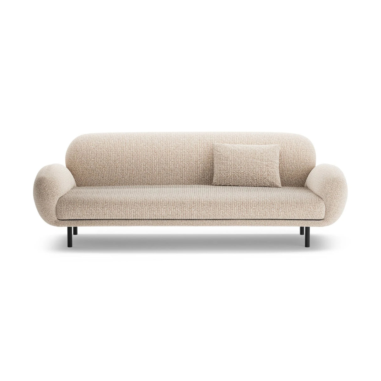 Poppy 3-Sitzer Sofa aus Chenille (SILENCIO 10) in Sand, 208x72 cm – Bild 1