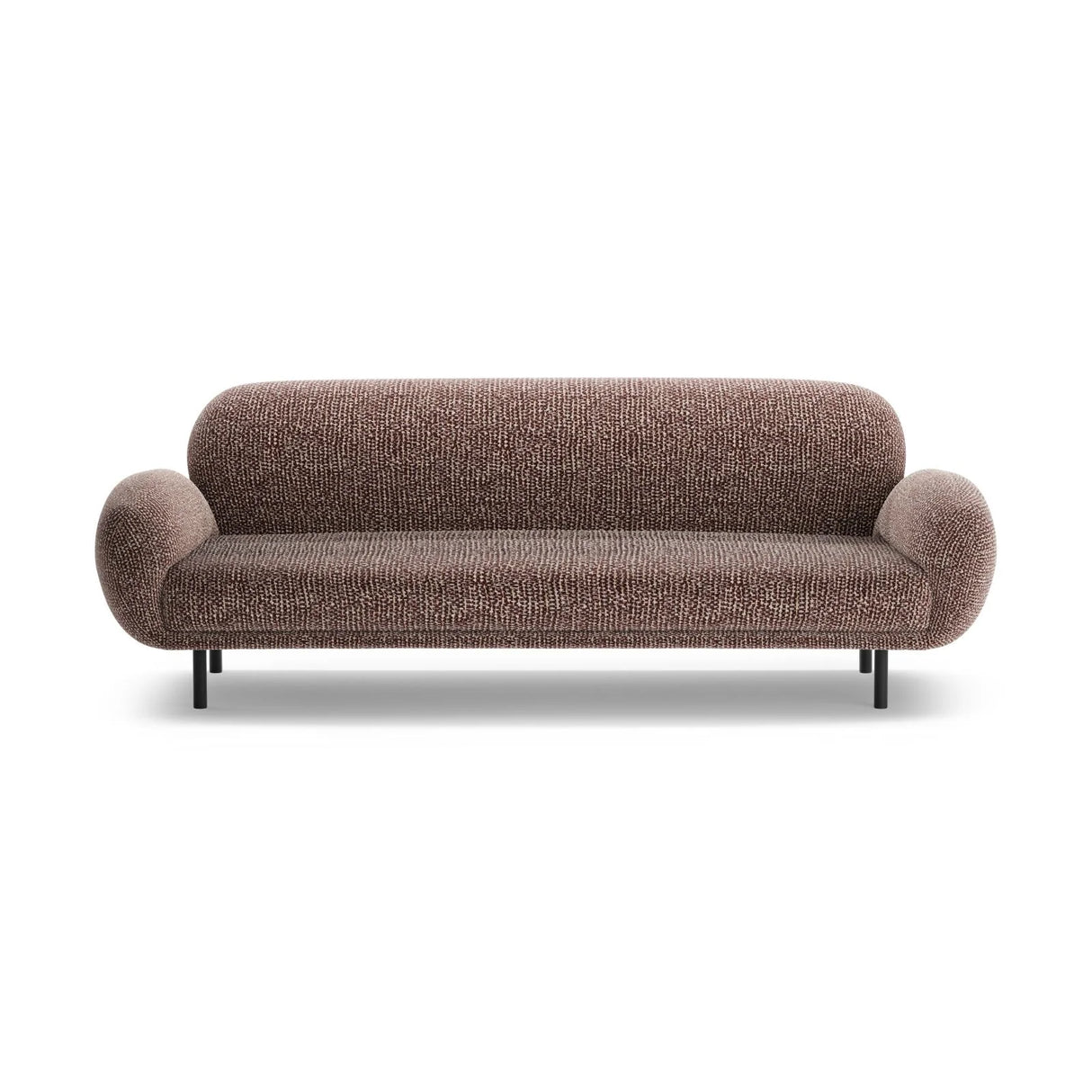 Poppy 3-Sitzer Sofa aus Chenille (SILENCIO 27) in Braun, 208x72 cm – Bild 3