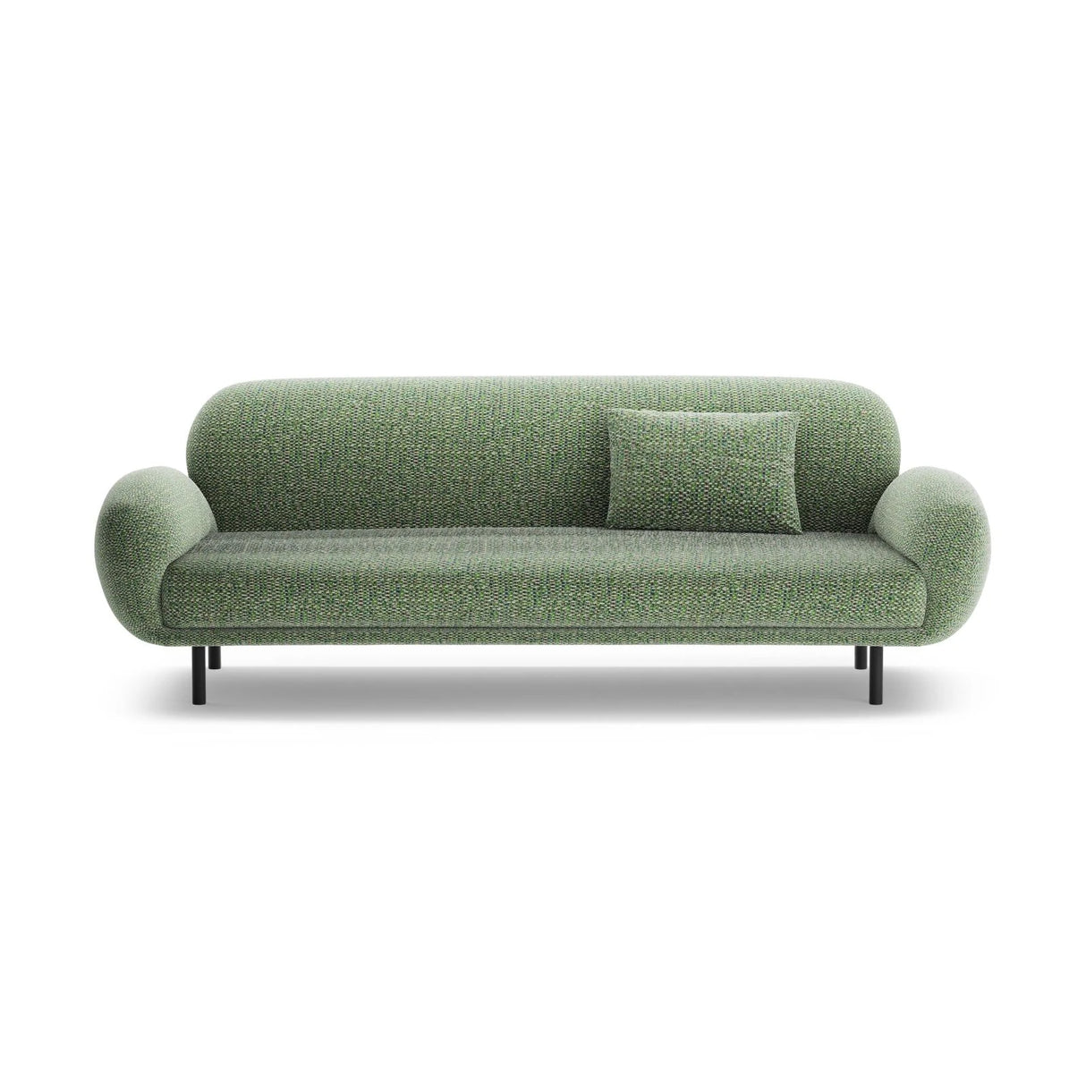 Poppy 3-Sitzer Sofa aus Chenille (SILENCIO 34) in Grün, 208x72 cm – Bild 1