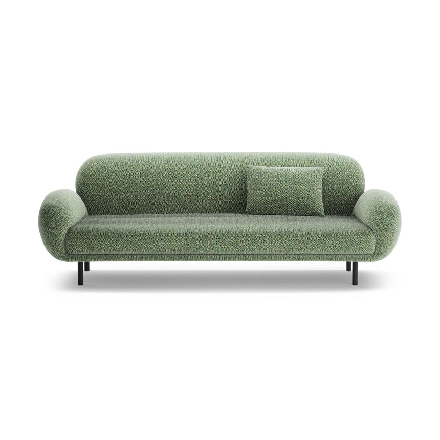 Poppy 3-Sitzer Sofa aus Chenille (SILENCIO 34) in Grün, 208x72 cm – Bild 1