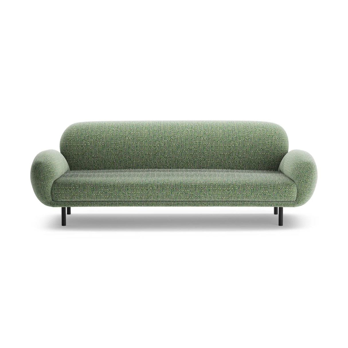 Poppy 3-Sitzer Sofa aus Chenille (SILENCIO 34) in Grün, 208x72 cm – Bild 3