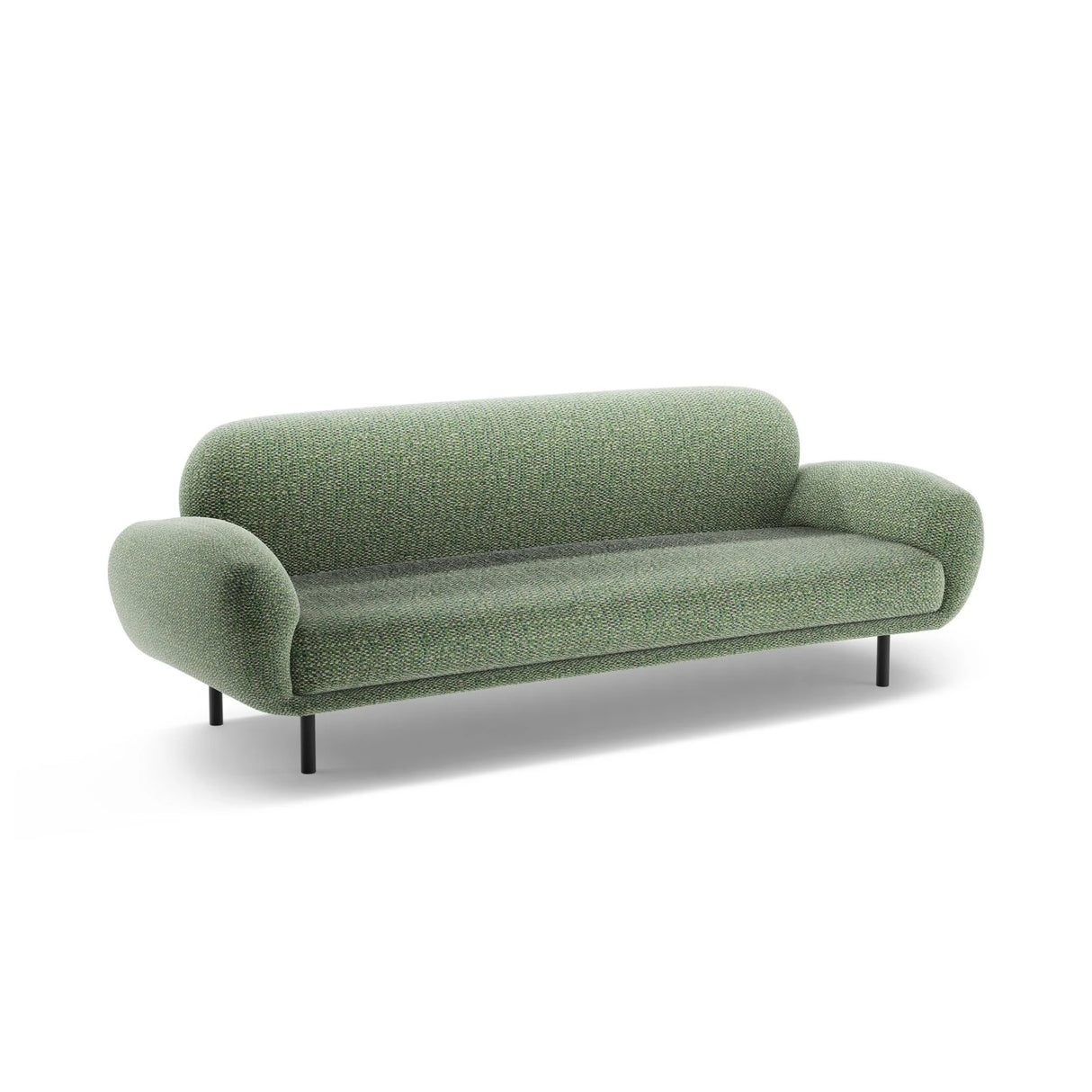 Poppy 3-Sitzer Sofa aus Chenille (SILENCIO 34) in Grün, 208x72 cm – Bild 4