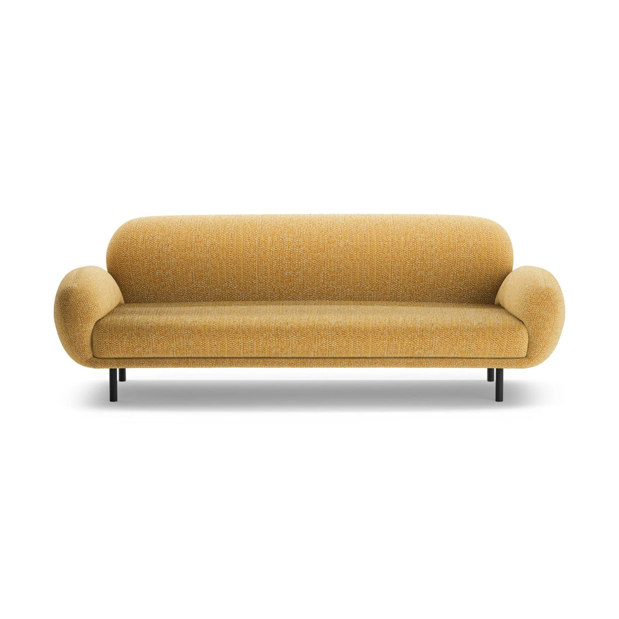 Poppy 3-Sitzer Sofa aus Chenille (SILENCIO 53) in Senf, 208x72 cm – Bild 3