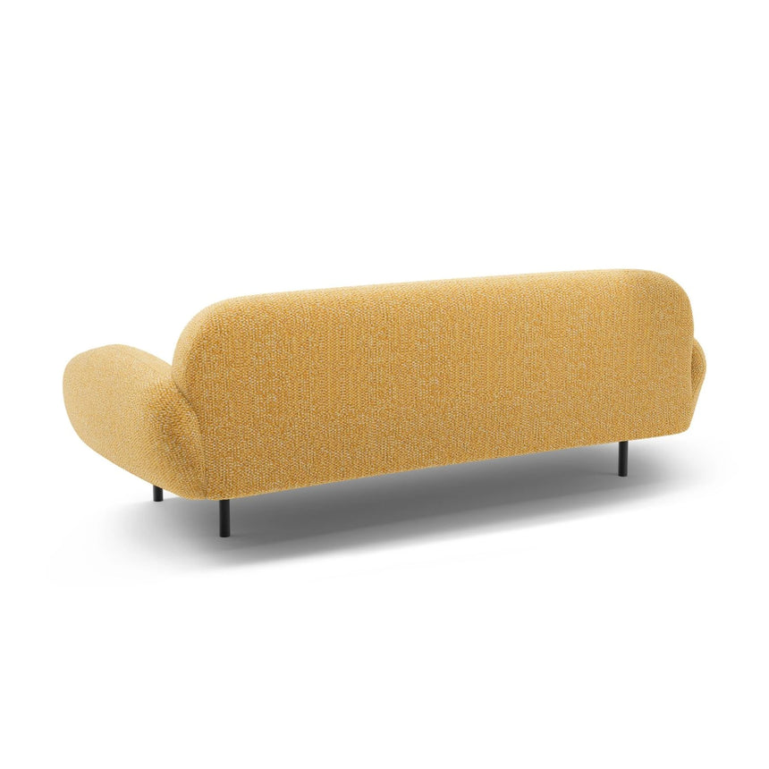 Poppy 3-Sitzer Sofa aus Chenille (SILENCIO 53) in Senf, 208x72 cm – Bild 5