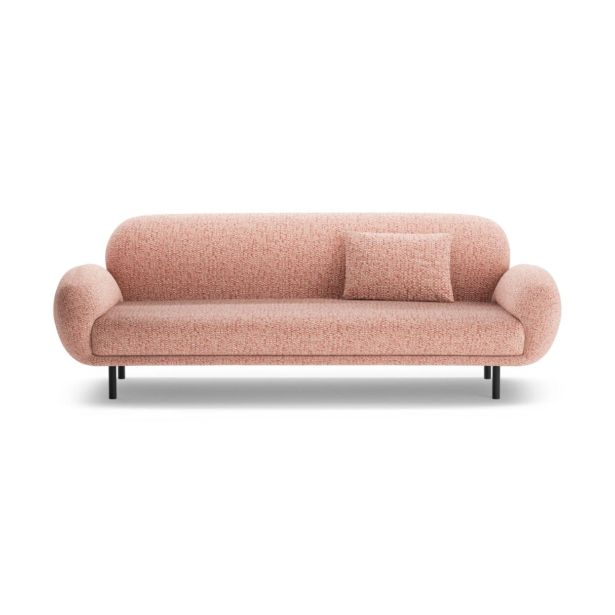 Poppy 3-Sitzer Sofa aus Chenille (SILENCIO 60) in Rosa, 208x72 cm – Bild 1