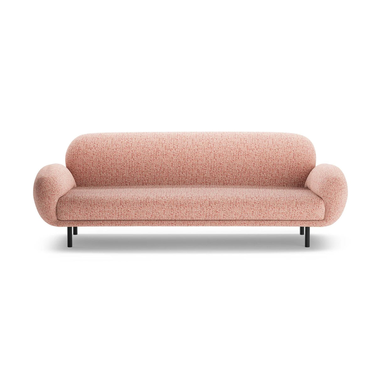 Poppy 3-Sitzer Sofa aus Chenille (SILENCIO 60) in Rosa, 208x72 cm – Bild 3