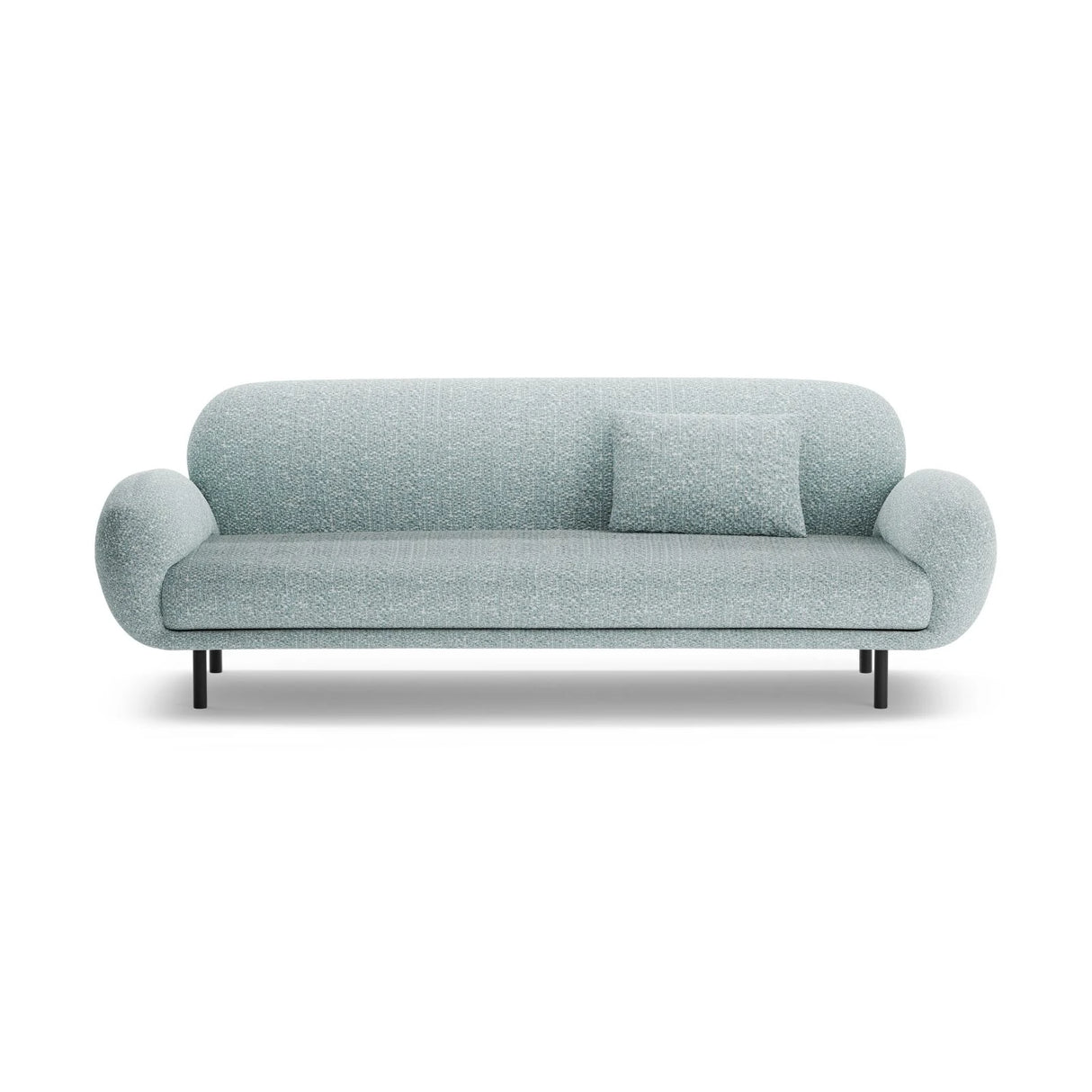 Poppy 3-Sitzer Sofa aus Chenille (SILENCIO 72) in Gedämpftes Blau, 208x72 cm – Bild 1