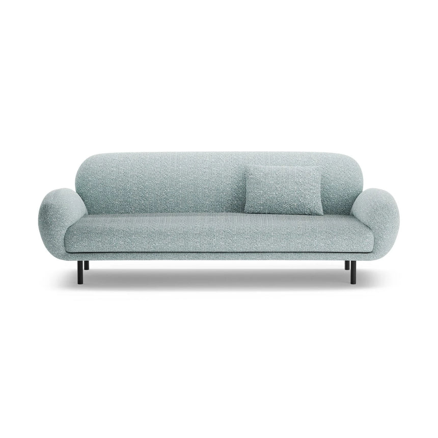 Poppy 3-Sitzer Sofa aus Chenille (SILENCIO 72) in Gedämpftes Blau, 208x72 cm – Bild 1