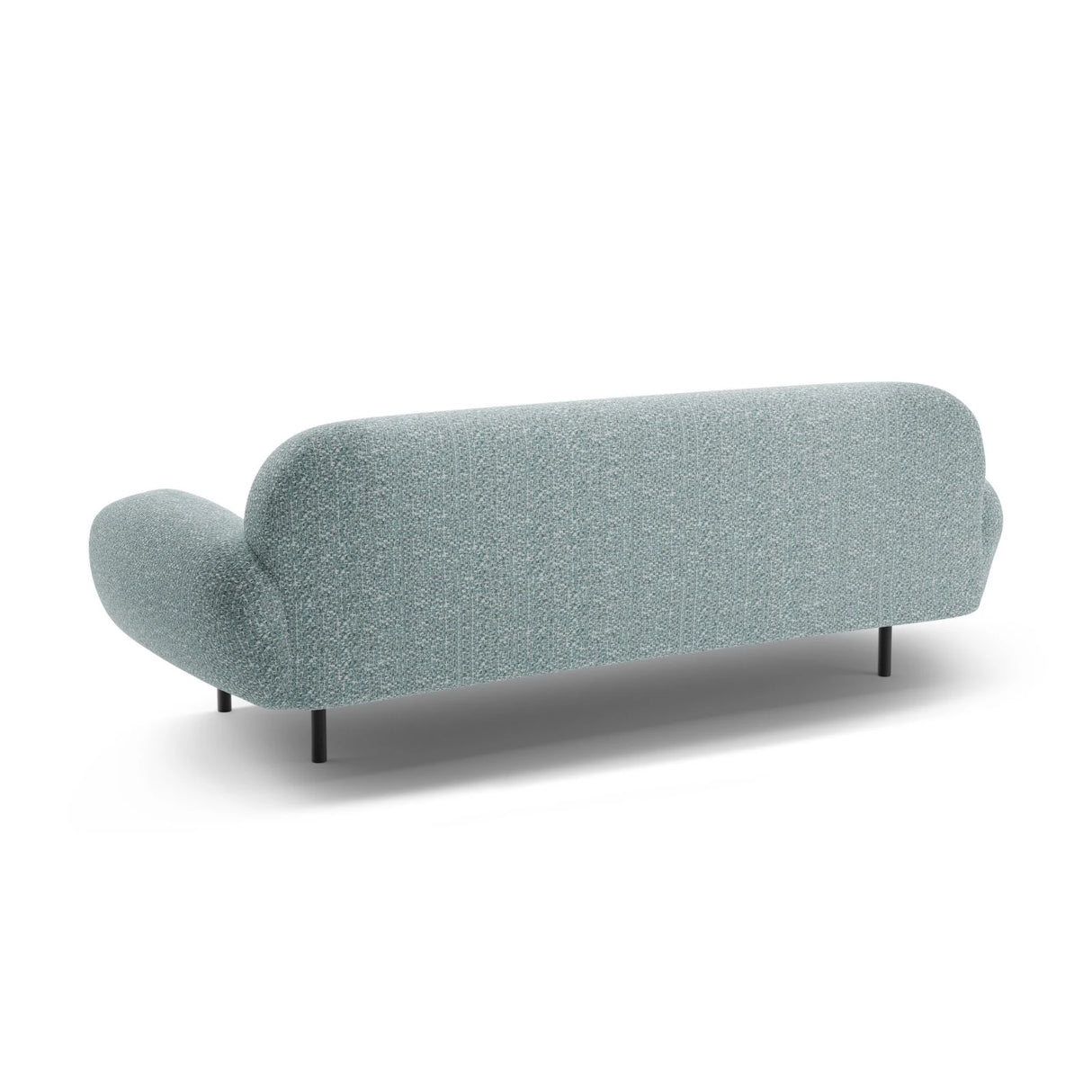 Poppy 3-Sitzer Sofa aus Chenille (SILENCIO 72) in Gedämpftes Blau, 208x72 cm – Bild 5