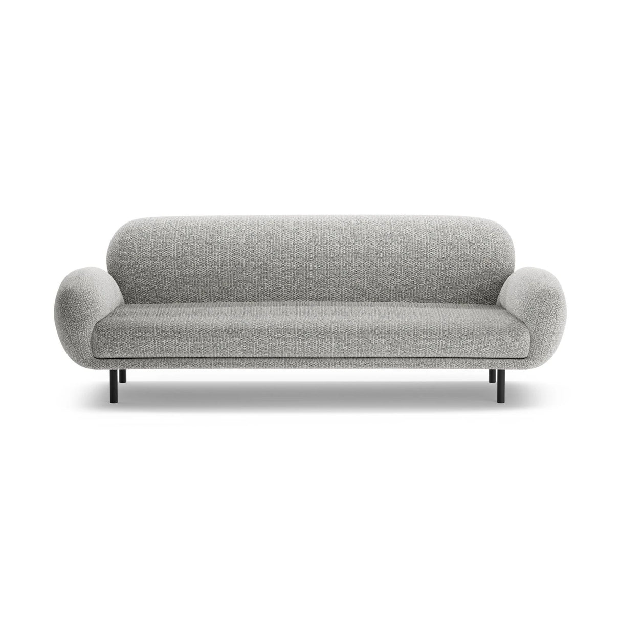 Poppy 3-Sitzer Sofa aus Chenille (SILENCIO 86) in Grau, 208x72 cm – Bild 3