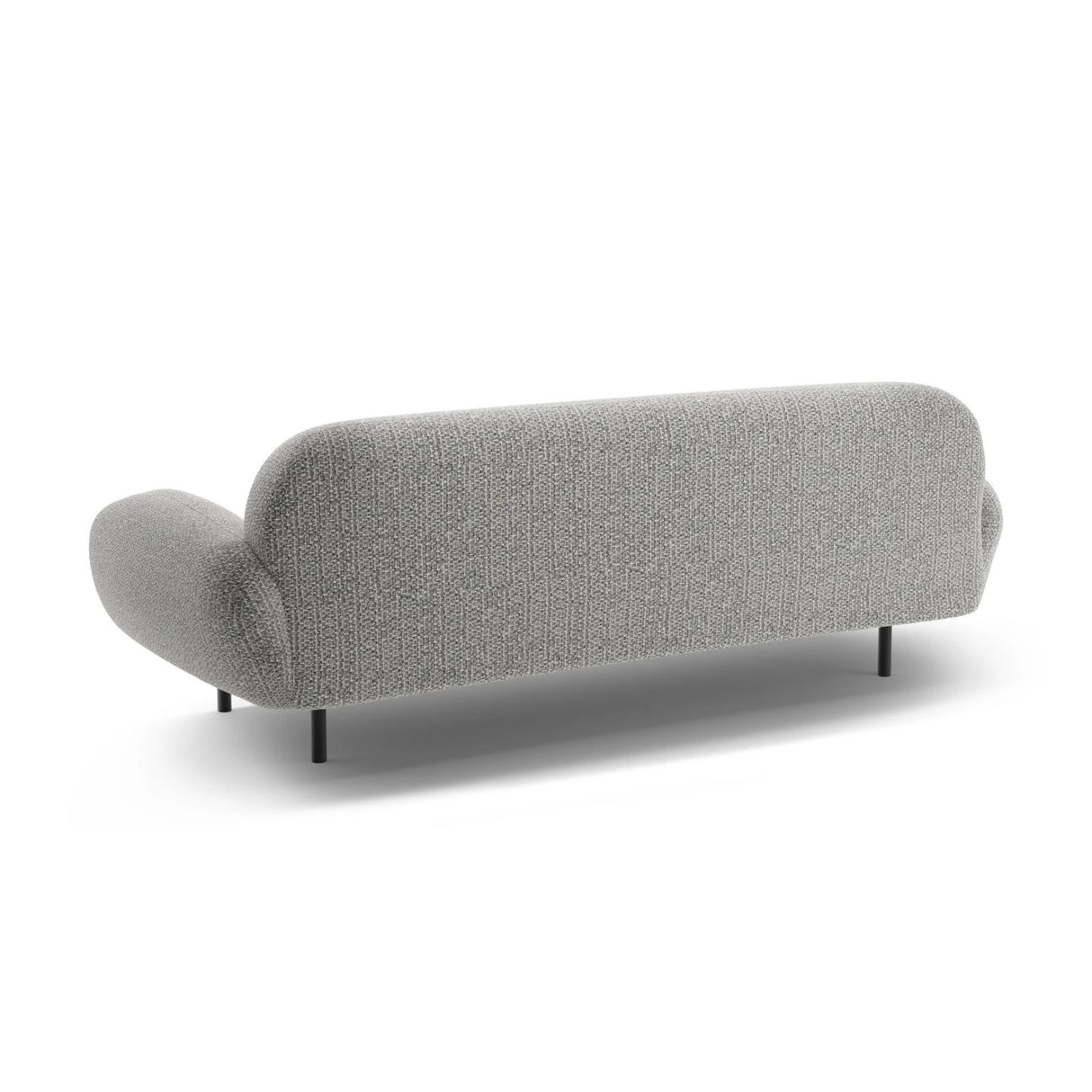 Poppy 3-Sitzer Sofa aus Chenille (SILENCIO 86) in Grau, 208x72 cm – Bild 5