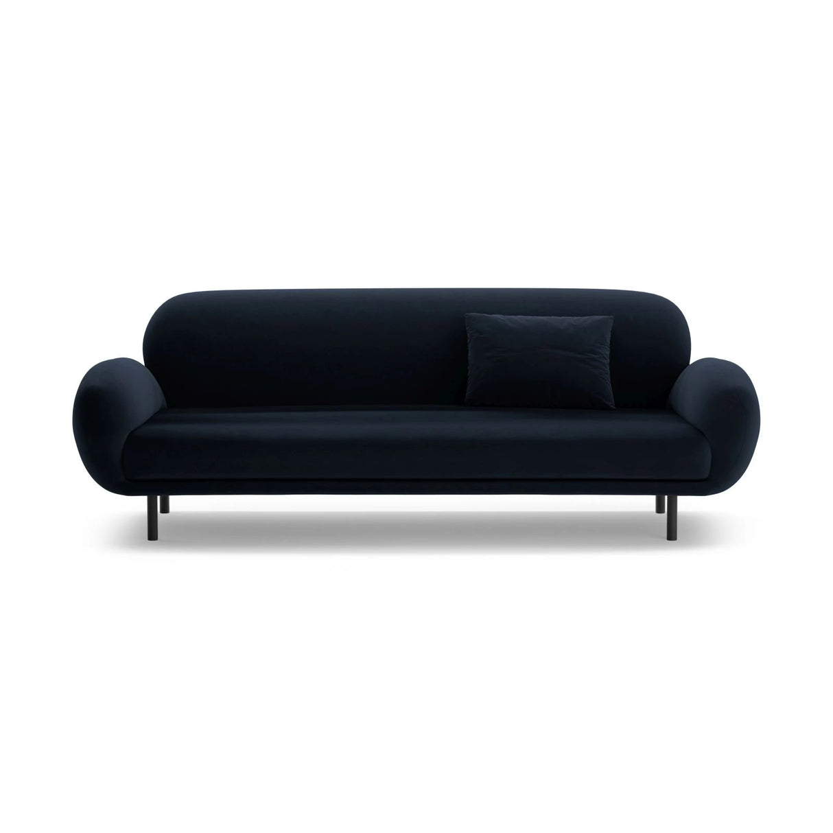Poppy 3-Sitzer Sofa aus Samt (Casino Deep Blue) in Königsblau, 208x72 cm – Bild 1