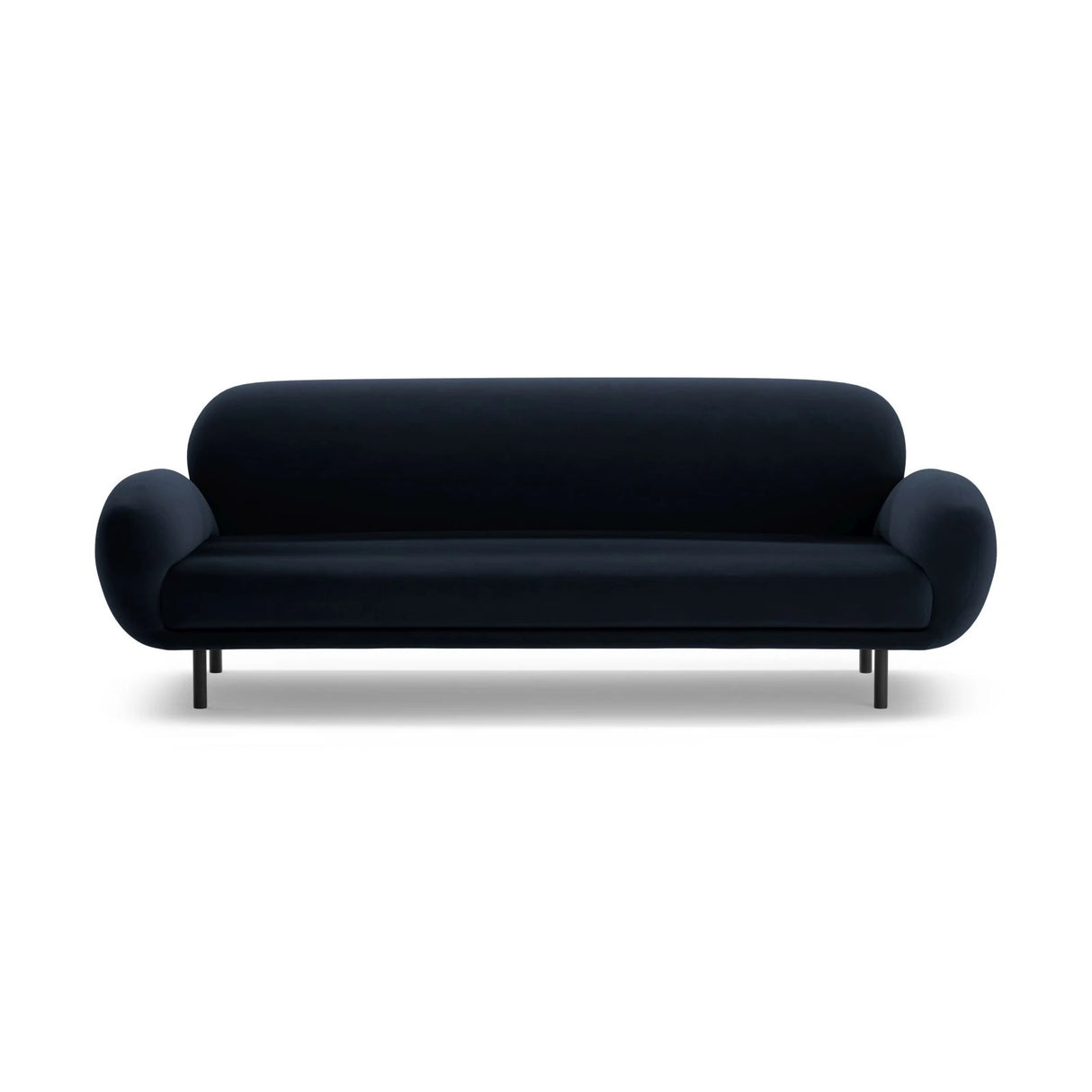 Poppy 3-Sitzer Sofa aus Samt (Casino Deep Blue) in Königsblau, 208x72 cm – Bild 3