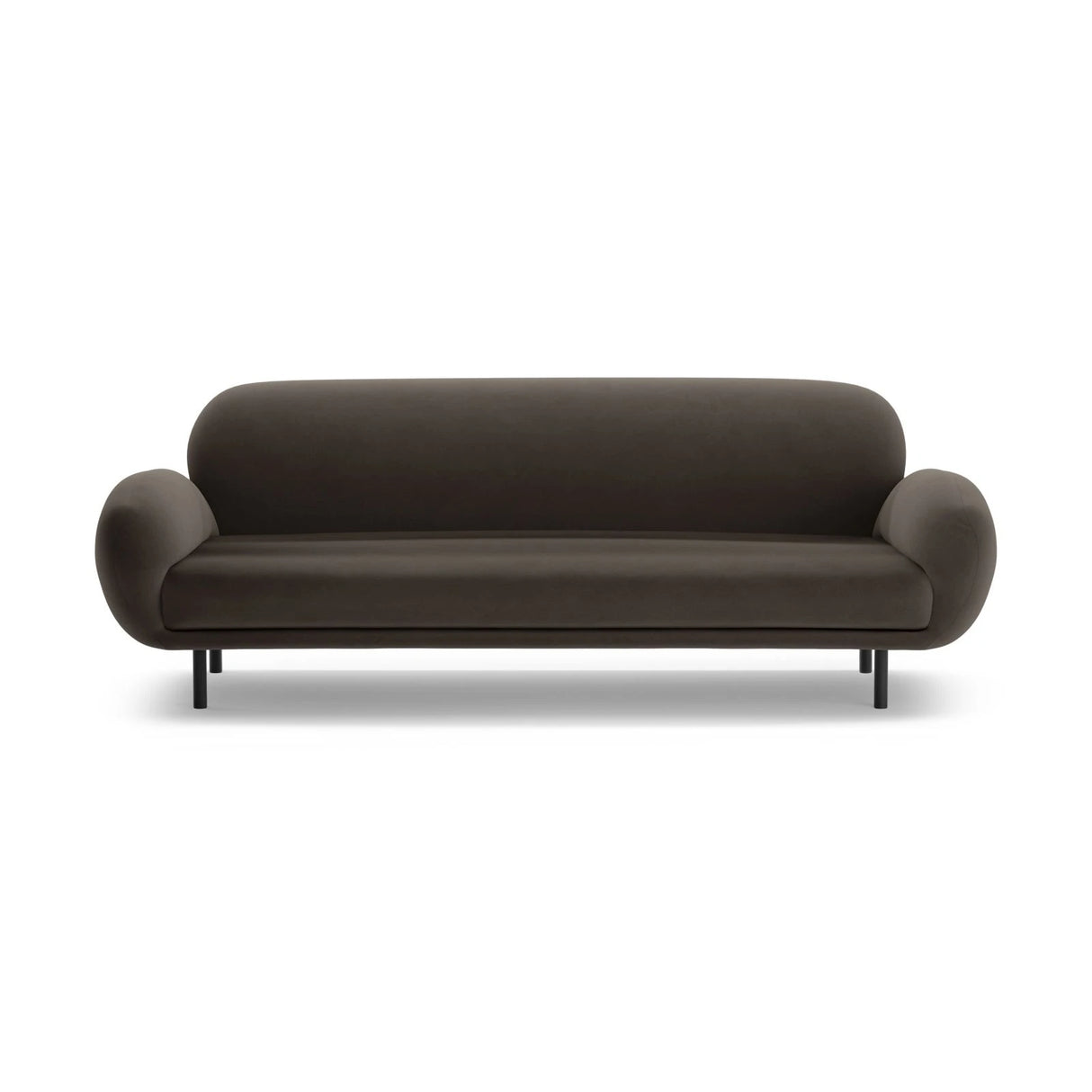 Poppy 3-Sitzer Sofa aus Samt (Casino Ebony) in Ebenholz, 208x72 cm – Bild 3