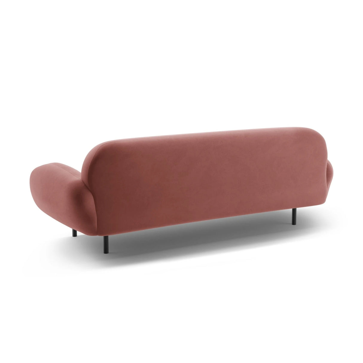 Poppy 3-Sitzer Sofa aus Samt (Casino Salmon) in Flamingo, 208x72 cm – Bild 5