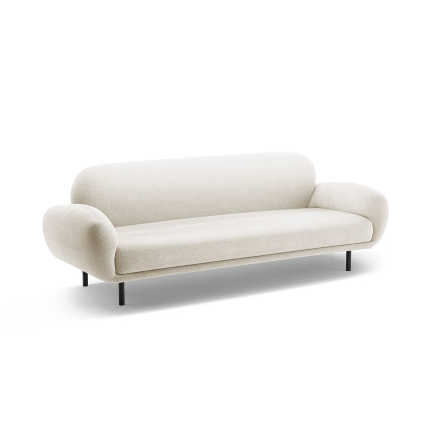 Poppy 3-Sitzer Sofa aus Samt, Chenille oder Boucle, 208x72 cm – Bild 4