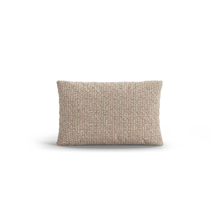 Poppy Kissen aus Chenille (SILENCIO 10) in Sand, 50x30 cm – Bild 1