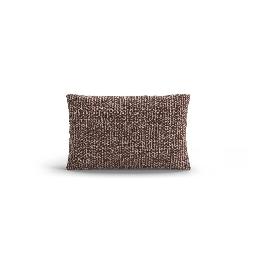 Poppy Kissen aus Chenille (SILENCIO 27) in Braun, 50x30 cm – Bild 1