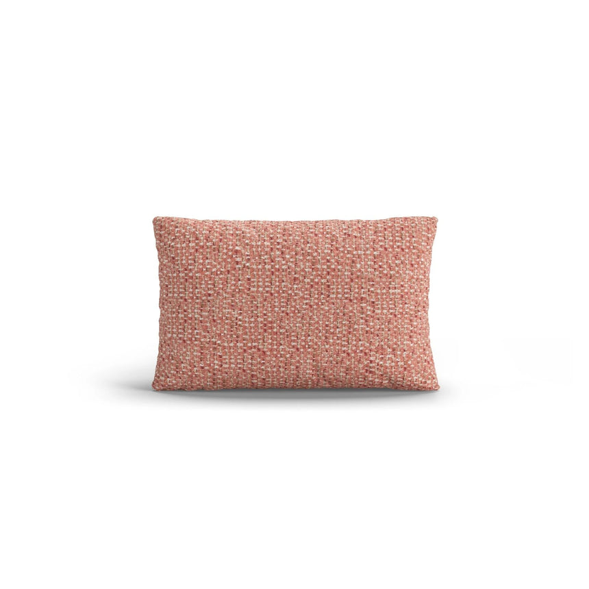 Poppy Kissen aus Chenille (SILENCIO 60) in Rosa, 50x30 cm – Bild 1