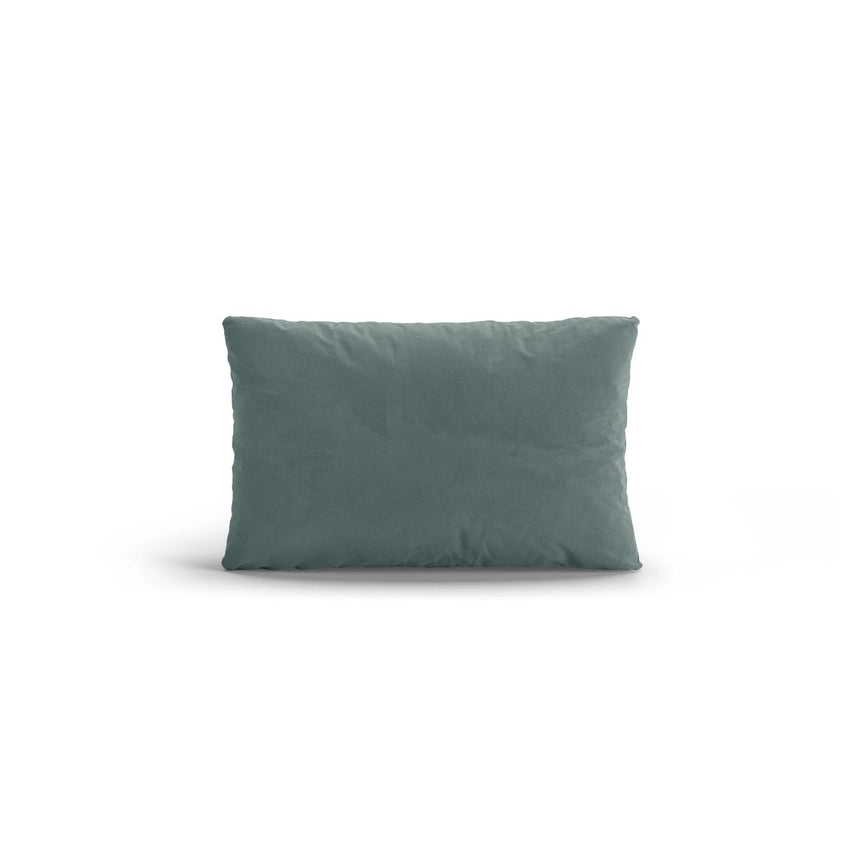 Poppy Kissen aus Samt (Casino Safira) in Hellblau, 50x30 cm – Bild 1