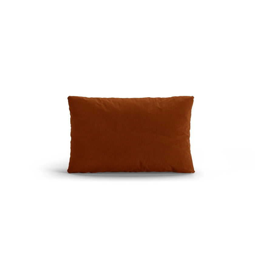 Poppy Kissen aus Samt (Casino Terracota) in Terrakotta, 50x30 cm – Bild 1