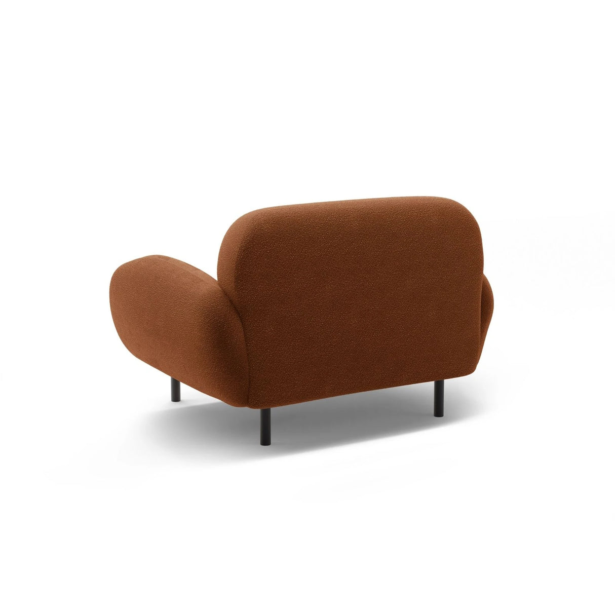 Poppy Sessel aus Boucle (Baloo 2078) in Terrakotta, 90x72 cm – Bild 4