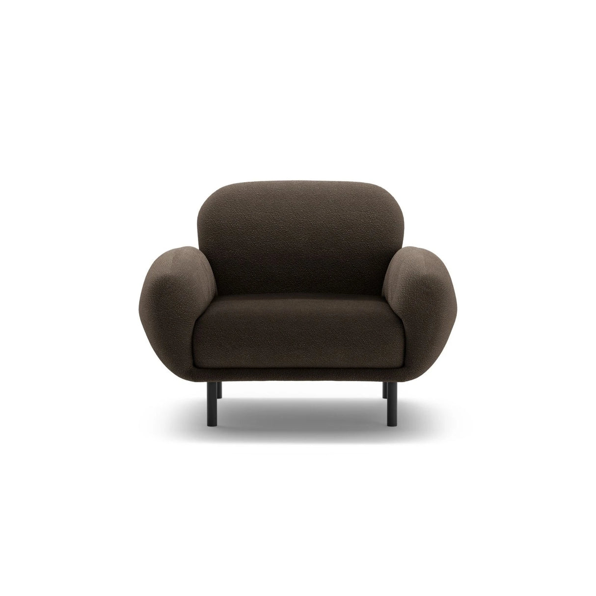 Poppy Sessel aus Boucle (Baloo 2081) in Braun, 90x72 cm – Bild 1