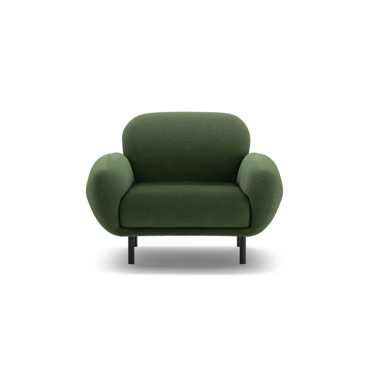 Poppy Sessel aus Boucle (Baloo 2089) in Grün, 90x72 cm – Bild 1