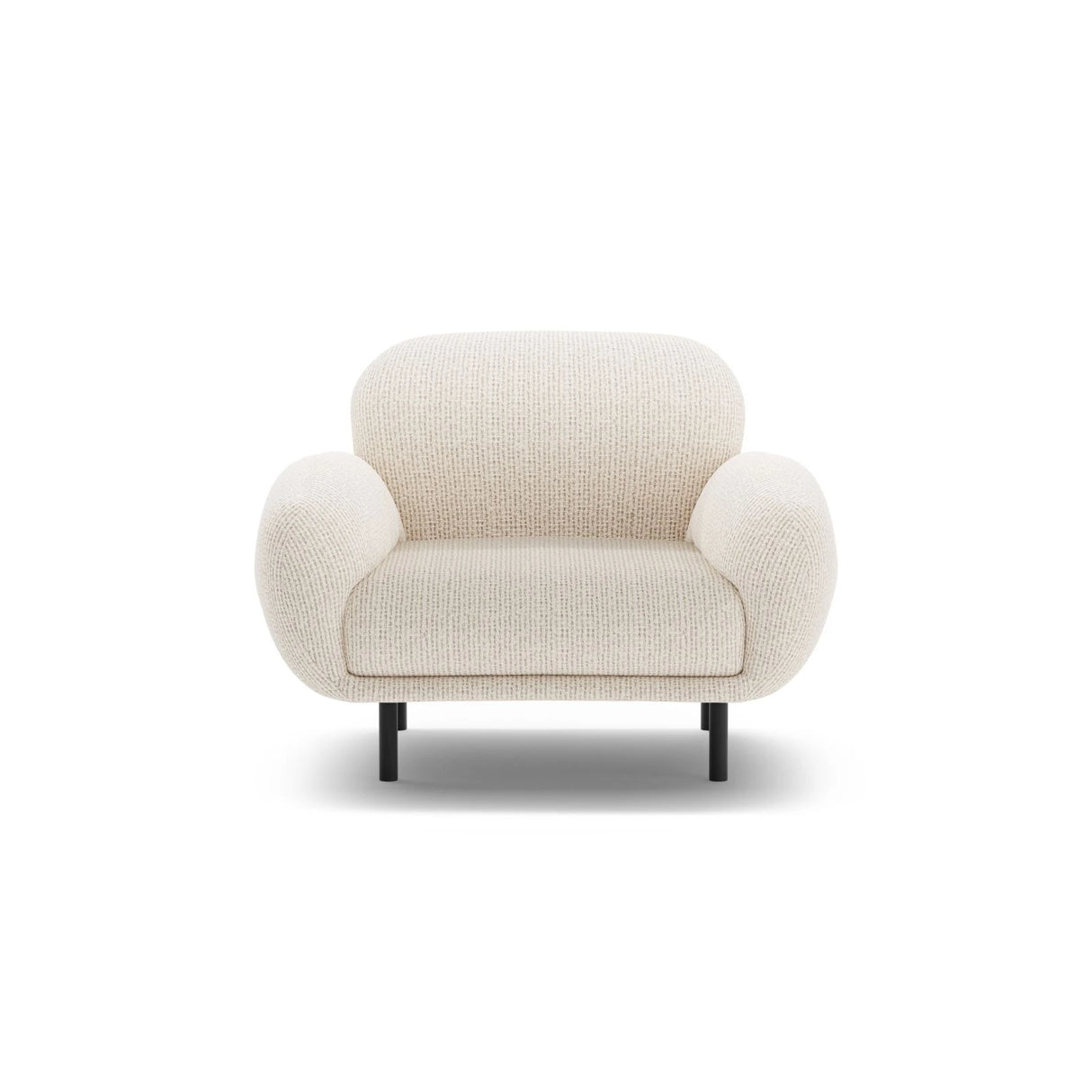 Poppy Sessel aus Chenille (SILENCIO 06) in Leichtes Beige, 90x72 cm – Bild 1