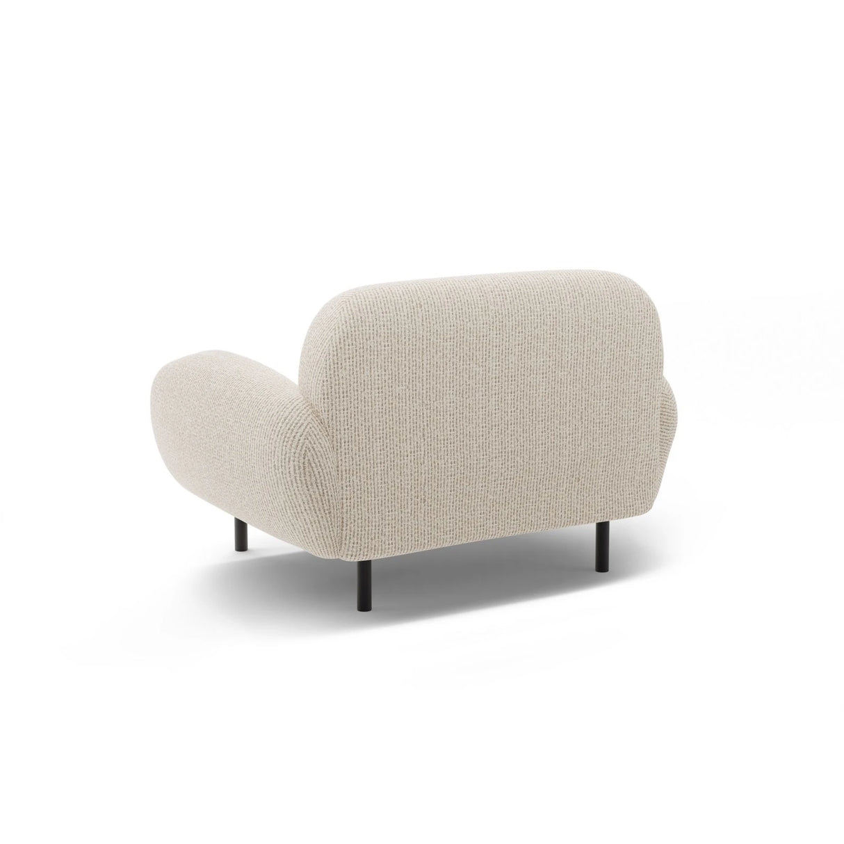 Poppy Sessel aus Chenille (SILENCIO 06) in Leichtes Beige, 90x72 cm – Bild 4