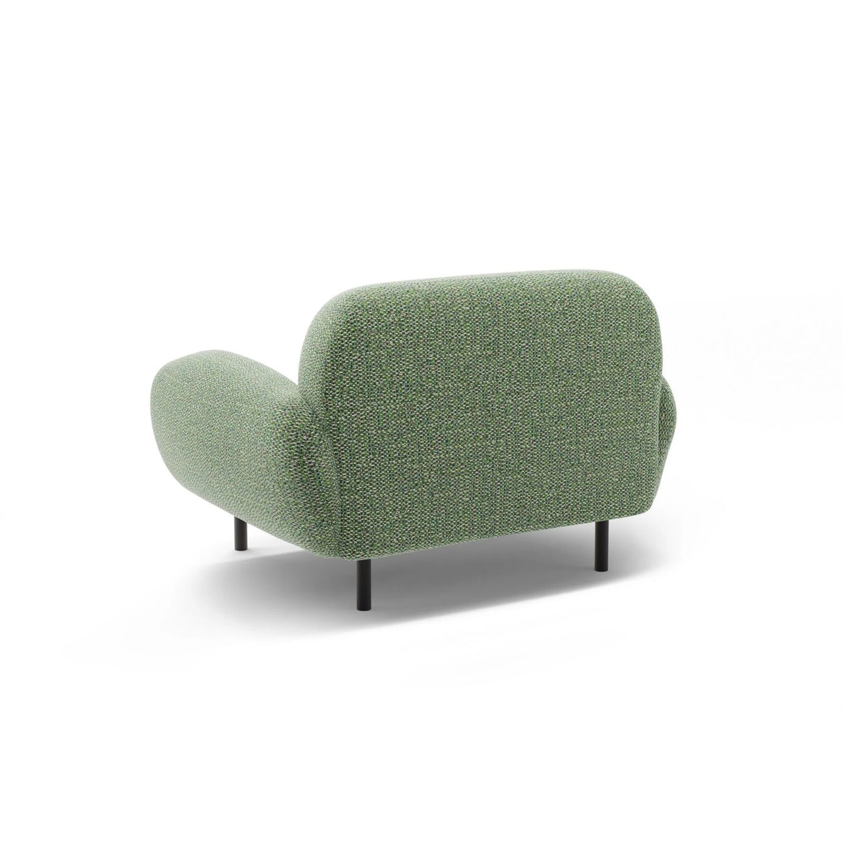 Poppy Sessel aus Chenille (SILENCIO 34) in Grün, 90x72 cm – Bild 4