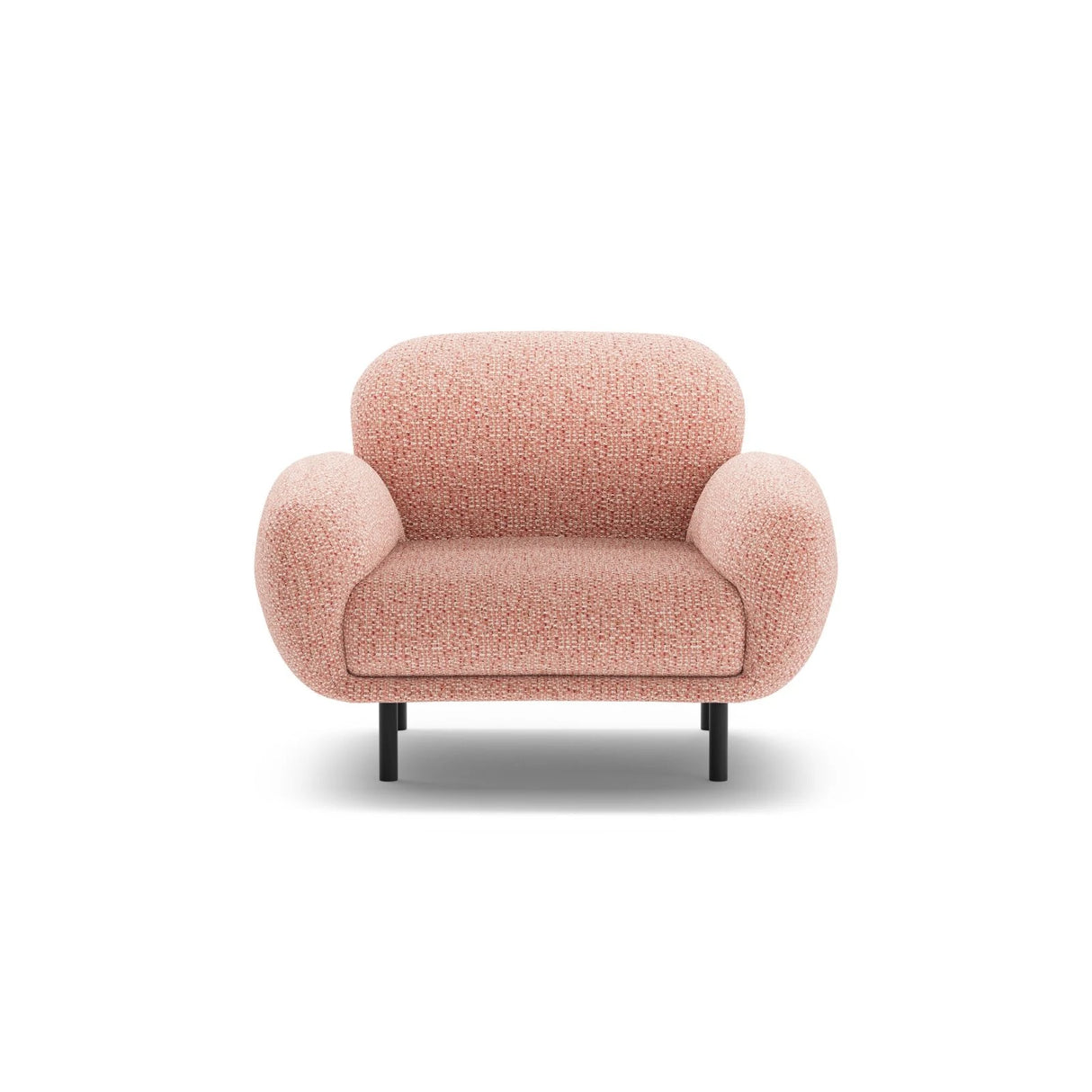 Poppy Sessel aus Chenille (SILENCIO 60) in Rosa, 90x72 cm – Bild 1