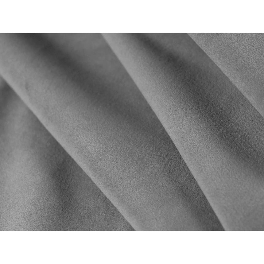 Poppy Sessel aus Samt (Casino Ash) in Hellgrau, 90x72 cm – Bild 5