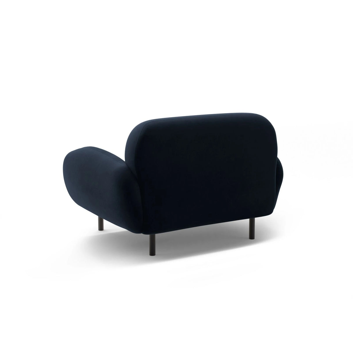 Poppy Sessel aus Samt (Casino Deep Blue) in Königsblau, 90x72 cm – Bild 4