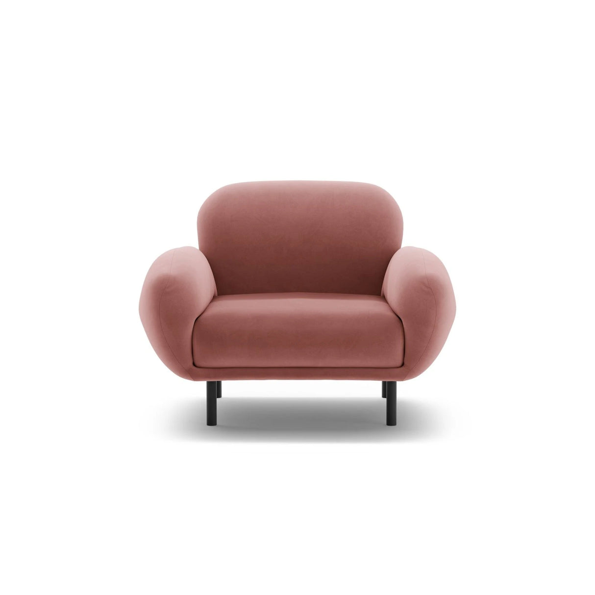 Poppy Sessel aus Samt (Casino Salmon) in Flamingo, 90x72 cm – Bild 1