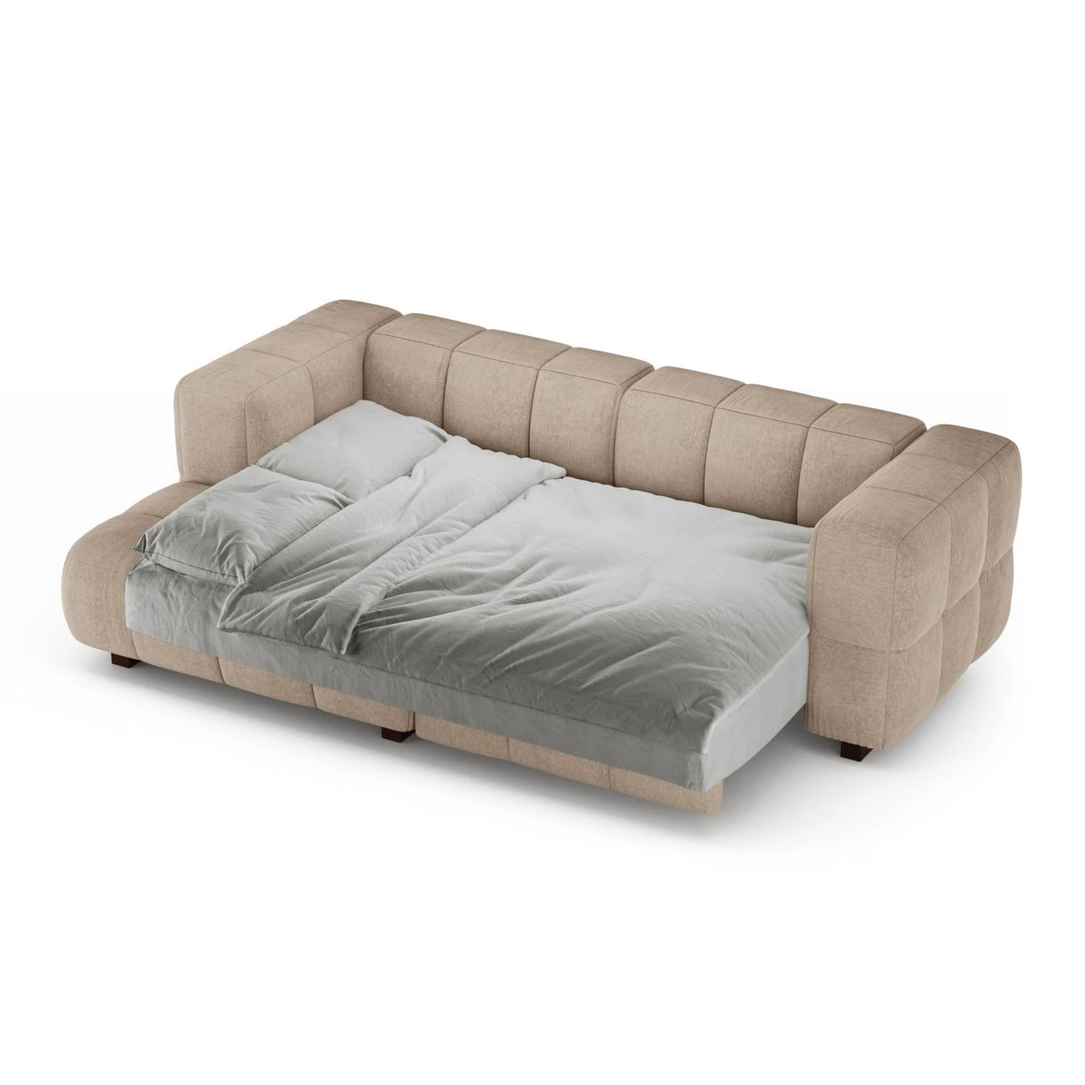 Puma 3-Sitzer Ecksofa Links mit Schlaffunktion, aus Samt oder Strukturstoff, 260x164 cm – Bild 4